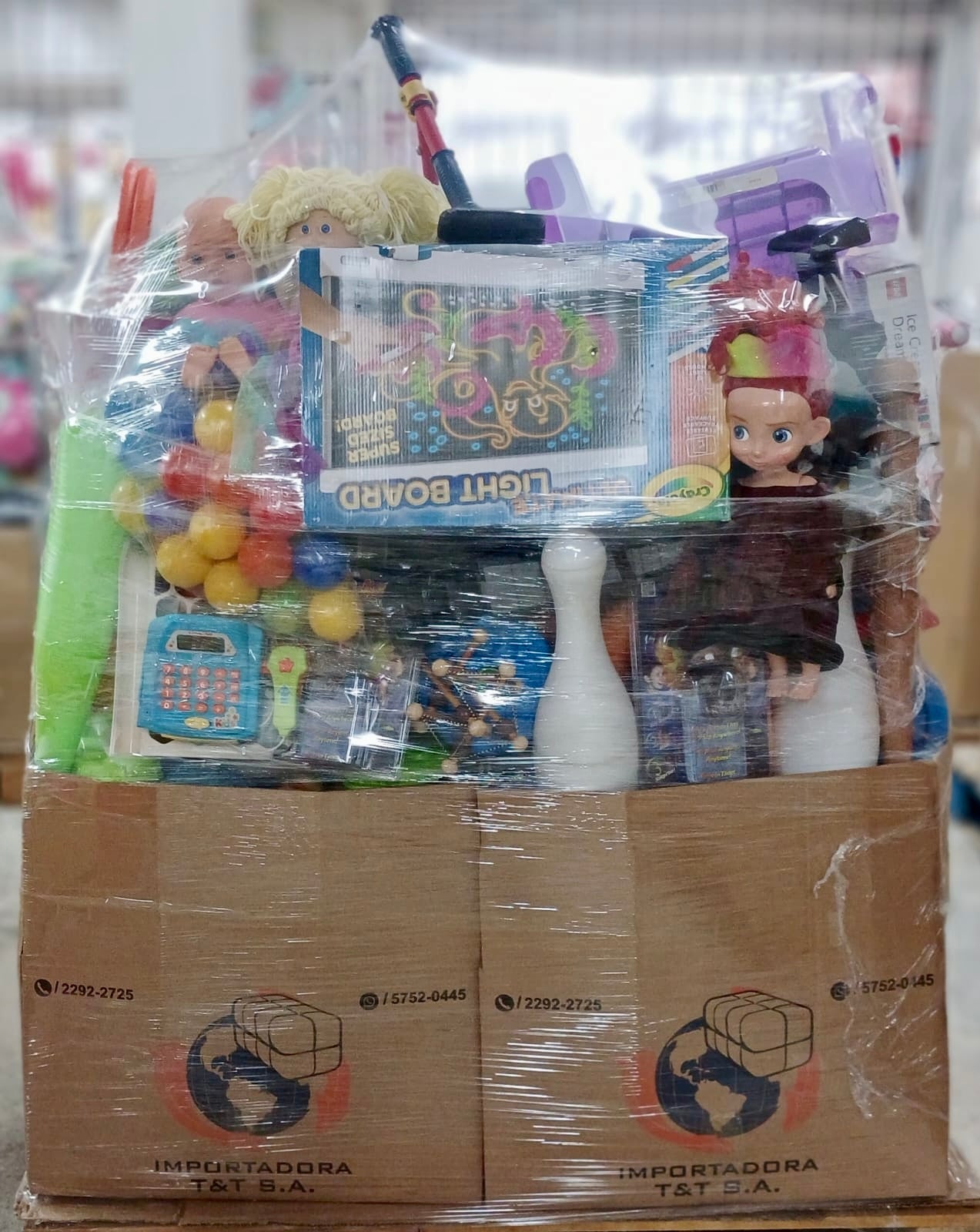 Tarima #1 juguete crudo americano usado