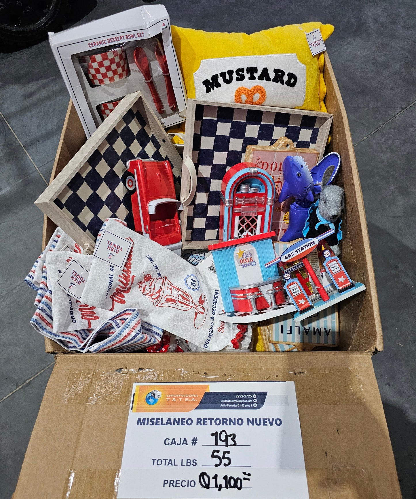 #193 Caja Miscelanea retorno nuevo americano