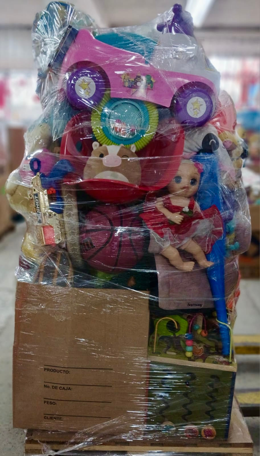 Tarima #10 juguete crudo americano usado