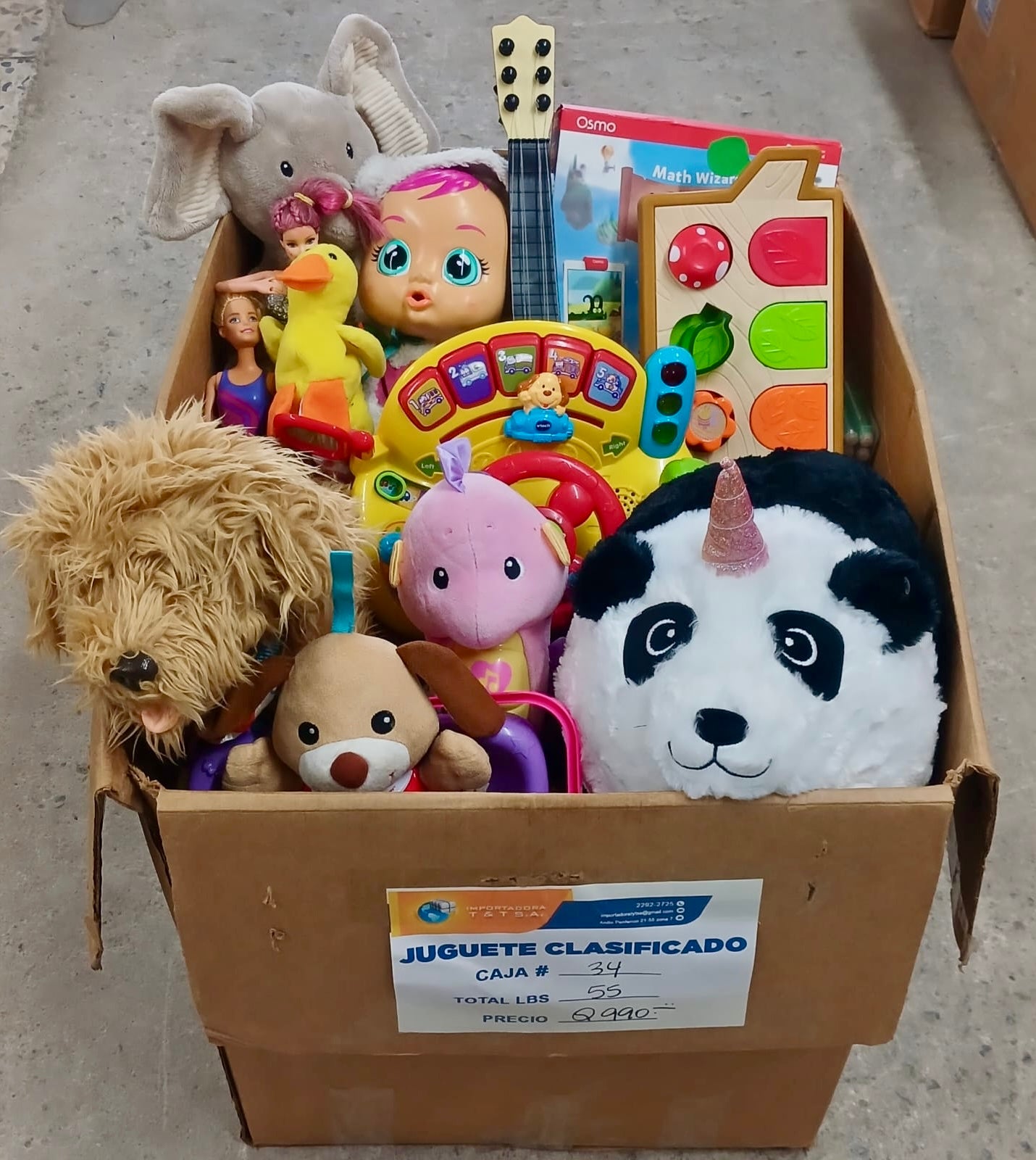 Caja # 34 juguete clasificado americano usado