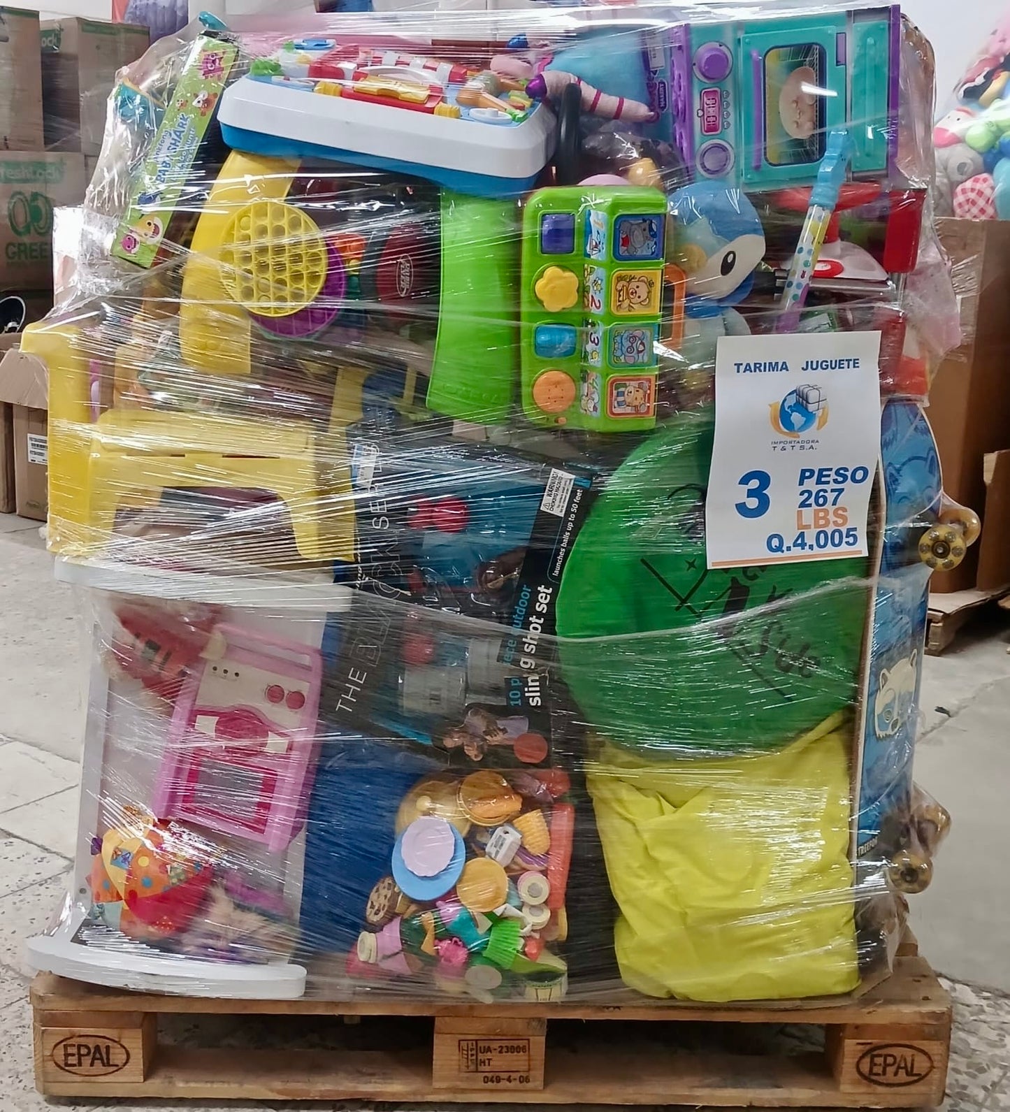 Tarima de juguete # 3  crudo americano usado