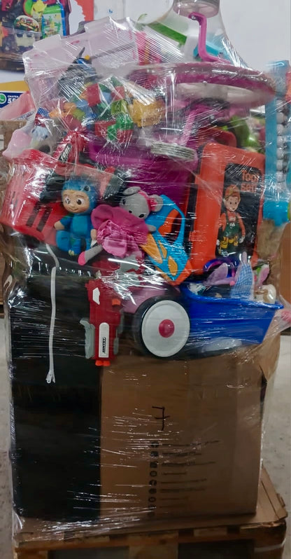 Tarima de juguete # 7 crudo americano usado.