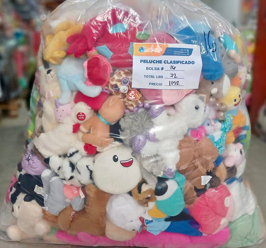 Bolsa # 16 peluche clasificado americano usado