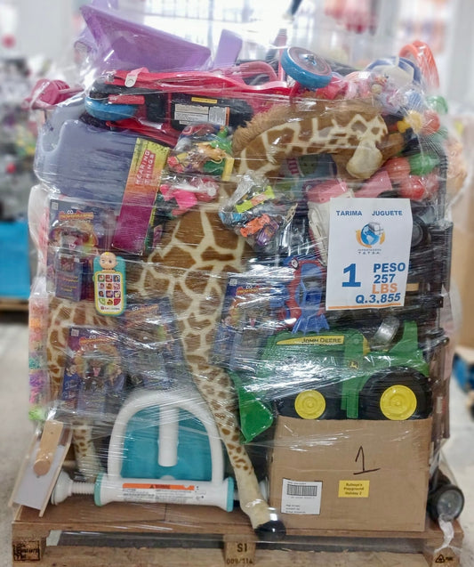 Tarima #1 juguete crudo americano usado