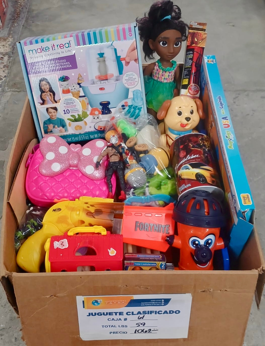 Caja # 61 juguete clasificado americano usado!