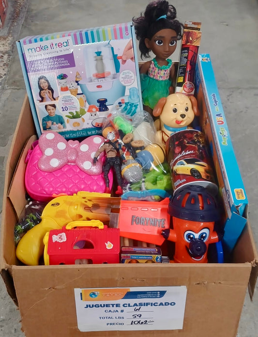 Caja # 61 juguete clasificado americano usado!