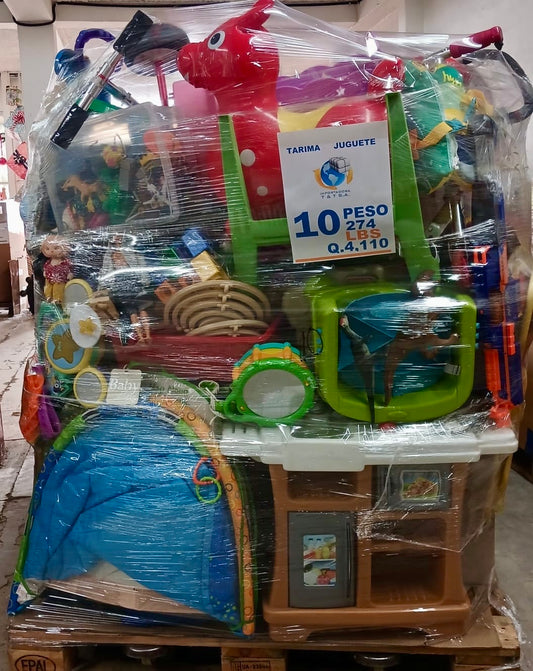 Tarima de juguete #10 crudo americano usado