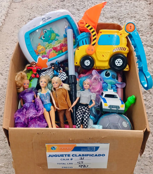 Caja #71  juguete clasificado americano usado