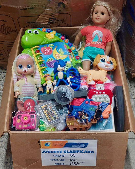Caja #55 juguete clasificado americano usado