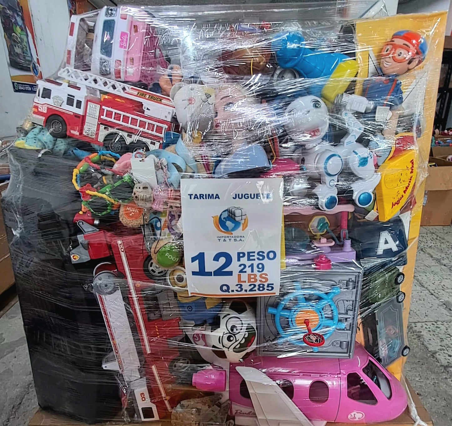Tarima  #12 juguete crudo limpio americano usado