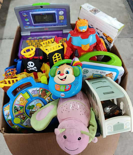 Caja #222 juguete clasificado usado americano