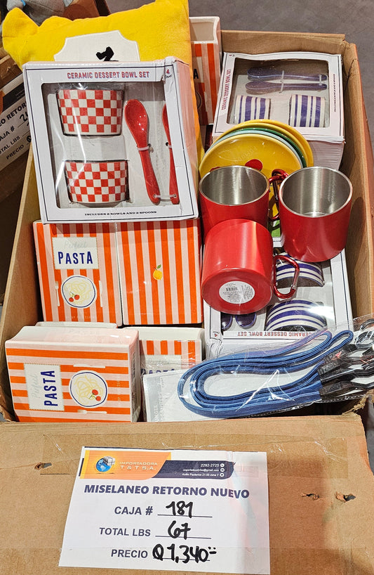 #181 Caja Miscelanea retorno nuevo americano