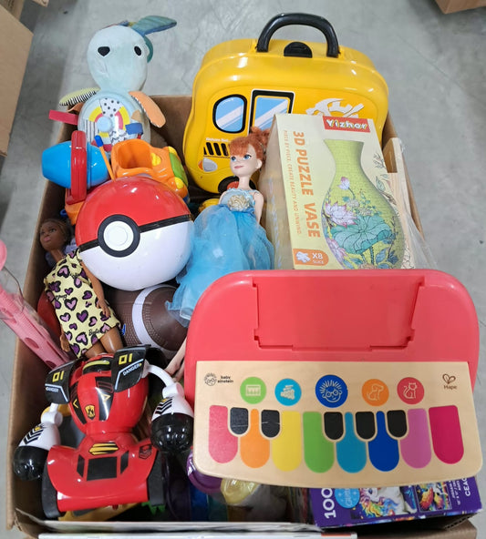 Caja #90 juguete clasificado usado americano