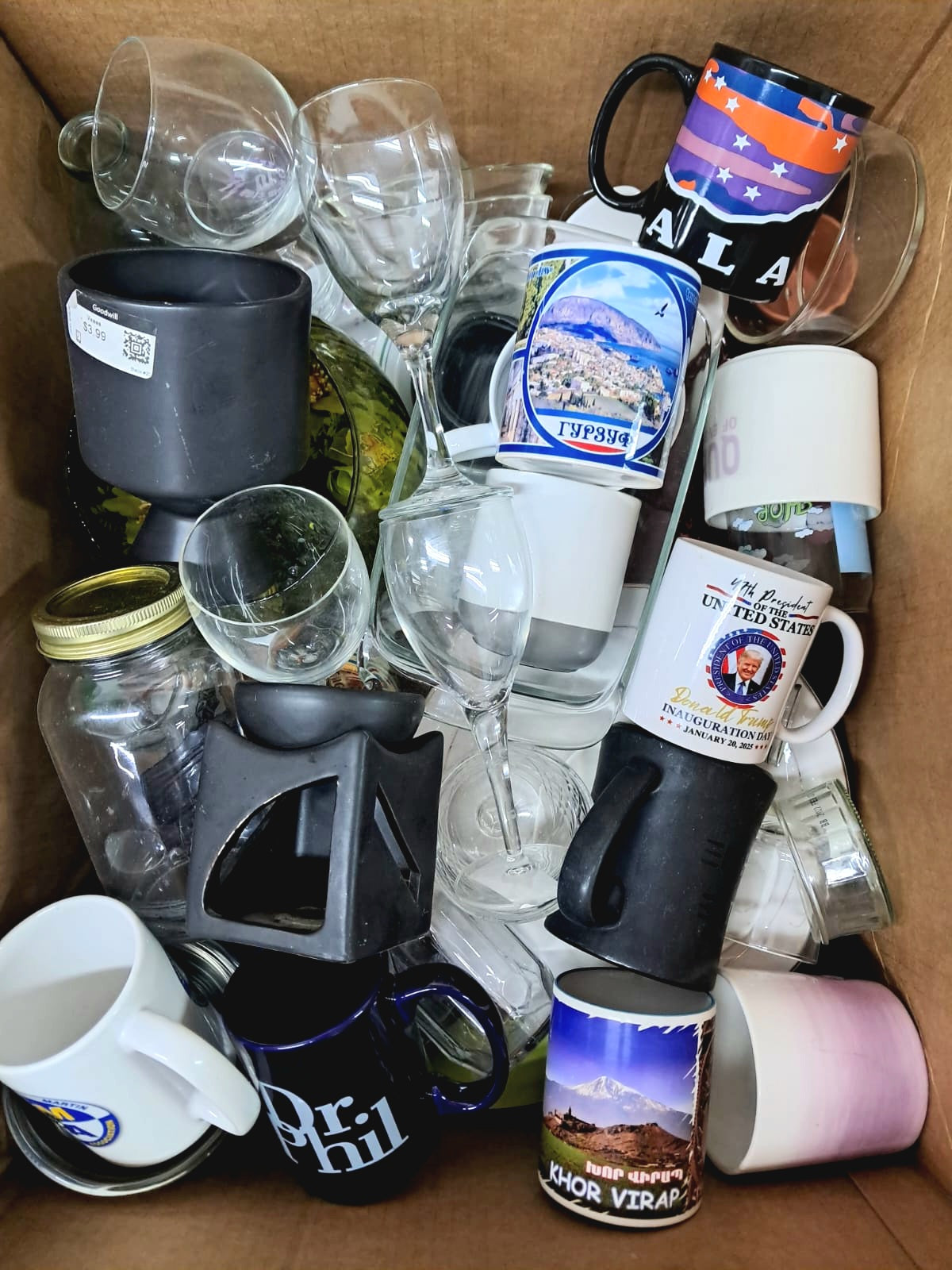 Caja #38 cristal clasificado americano usado