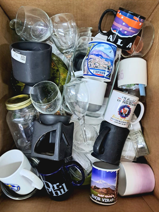 Caja #38 cristal clasificado americano usado