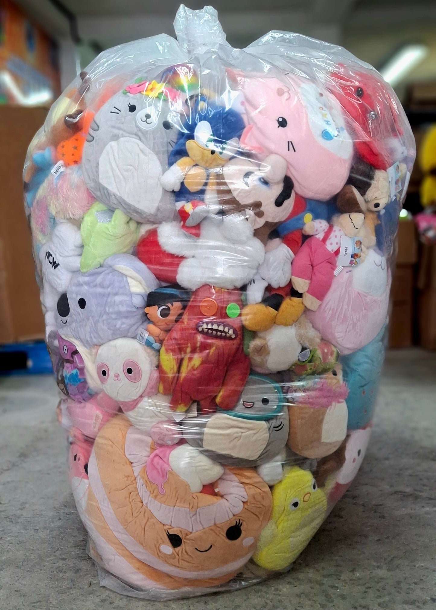 # 74 Bolsa de peluche clasificado americano  usado