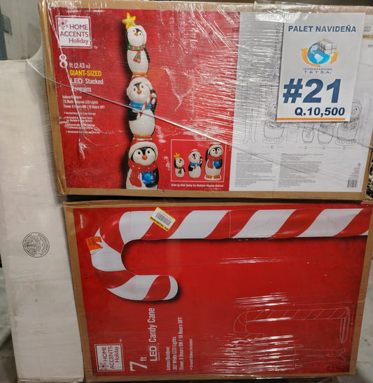 Palet #21 navidad retorno americano pesa 330 libras