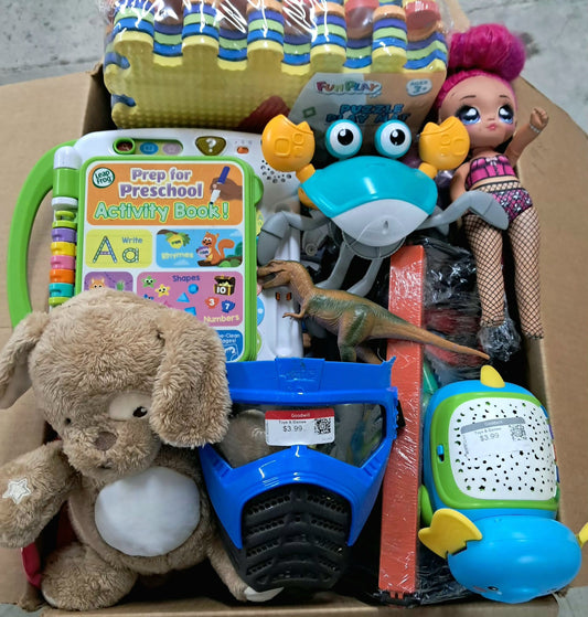 Caja #196 juguete clasificado  americano usado