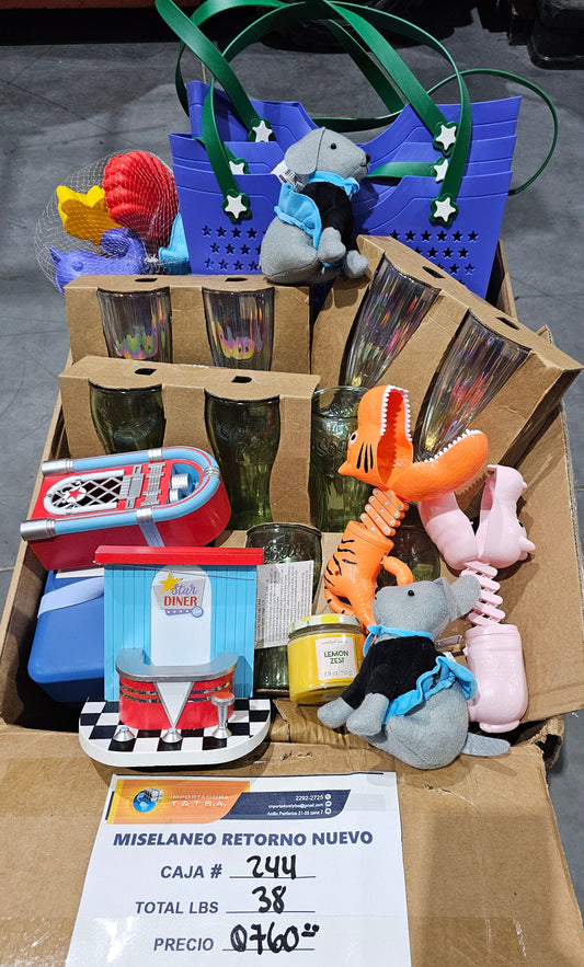 #244 Caja Miscelanea retorno nuevo americano
