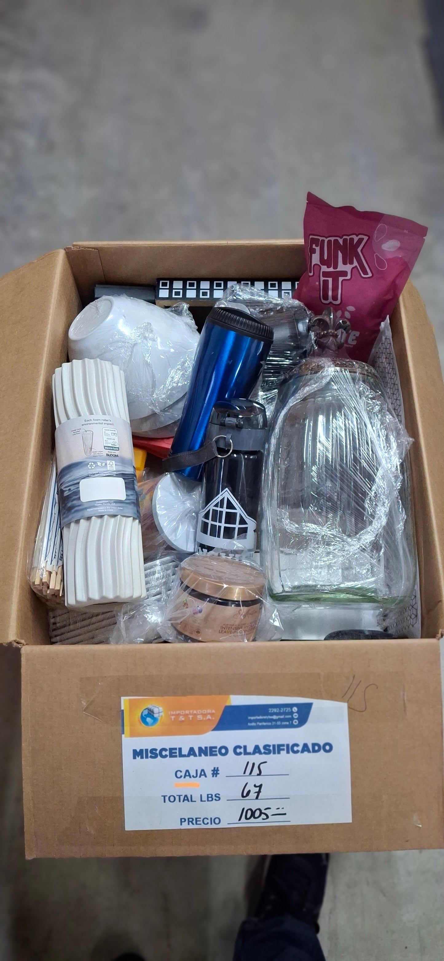 Caja #15 miscelaneo  clasificado  americano  usado