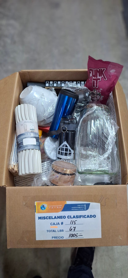 Caja #15 miscelaneo  clasificado  americano  usado
