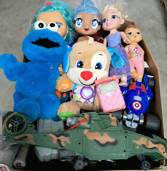 Caja # 139 juguete  crudo americano  usado