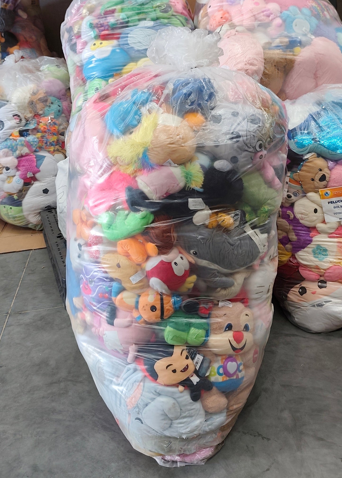 Bolsa# 60 peluche clasificado Américano usado