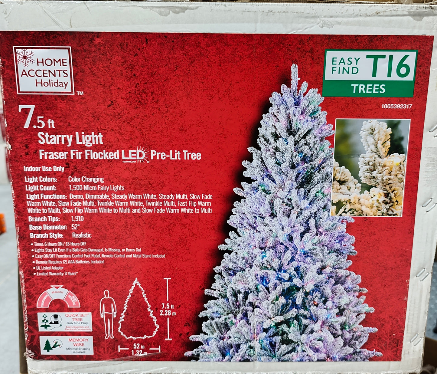 Arbol Navideño de retorno americano 7.5ft