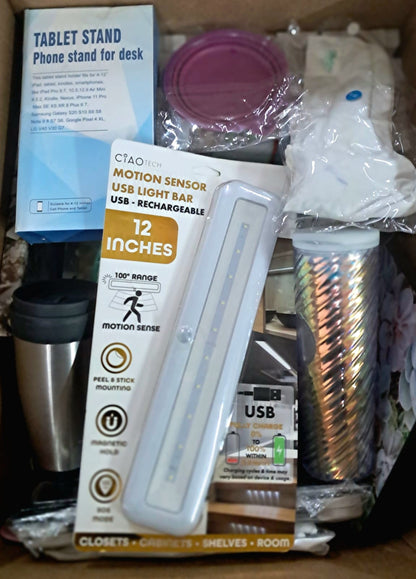 Caja # 90 miscelaneo  clasificado  americano  usado