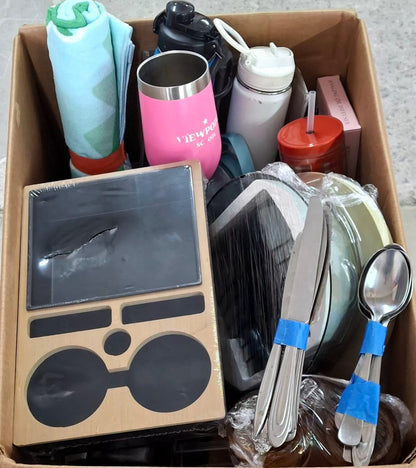 Caja # 183 miscelaneo clasificado  americano  usado