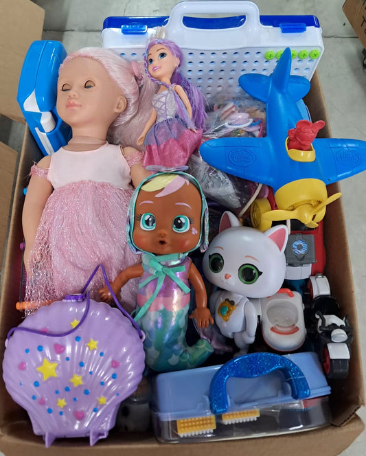 Caja#159 juguete clásificado usado americano