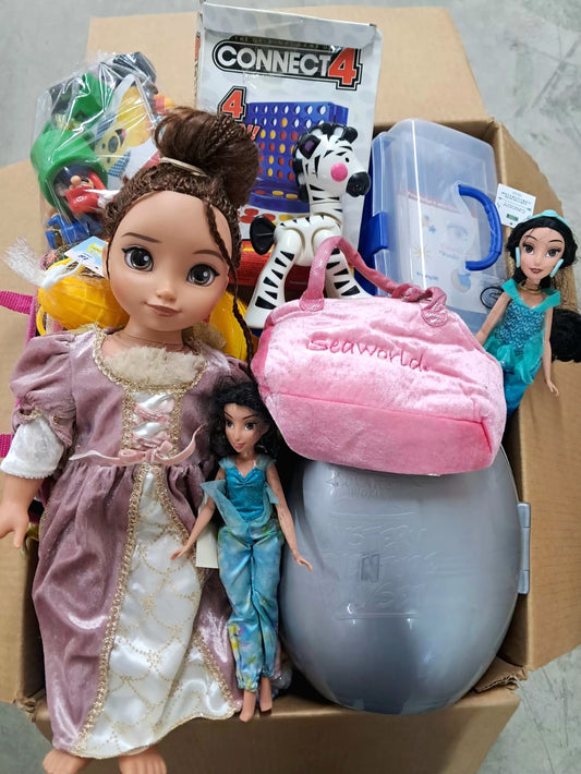 Caja # 195 juguete clasificado  americano usado