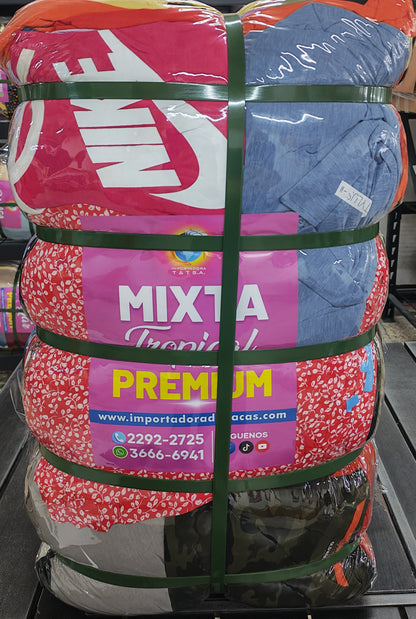 Paca #14 ropa tropical mixta premium usado americano