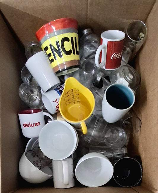 Caja #24b  cristal  clasificado  americano usado