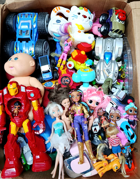 Caja#329 juguete crudo usado americano