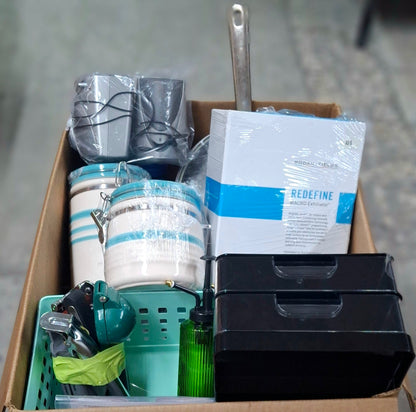 Caja # 18 miscelaneo  clasificado  americano  usado