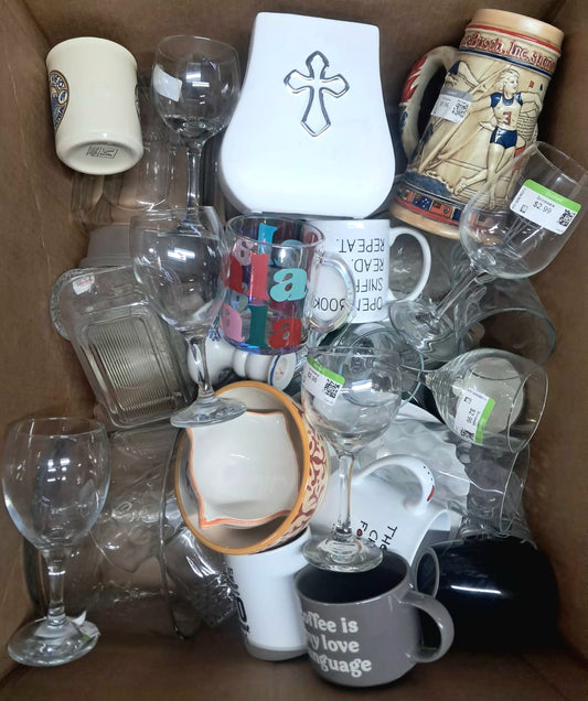 Caja #6 cristal clasificado  americano usado