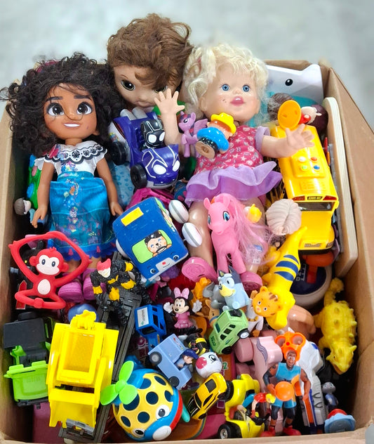 Caja # 175 juguete crudo americano usado