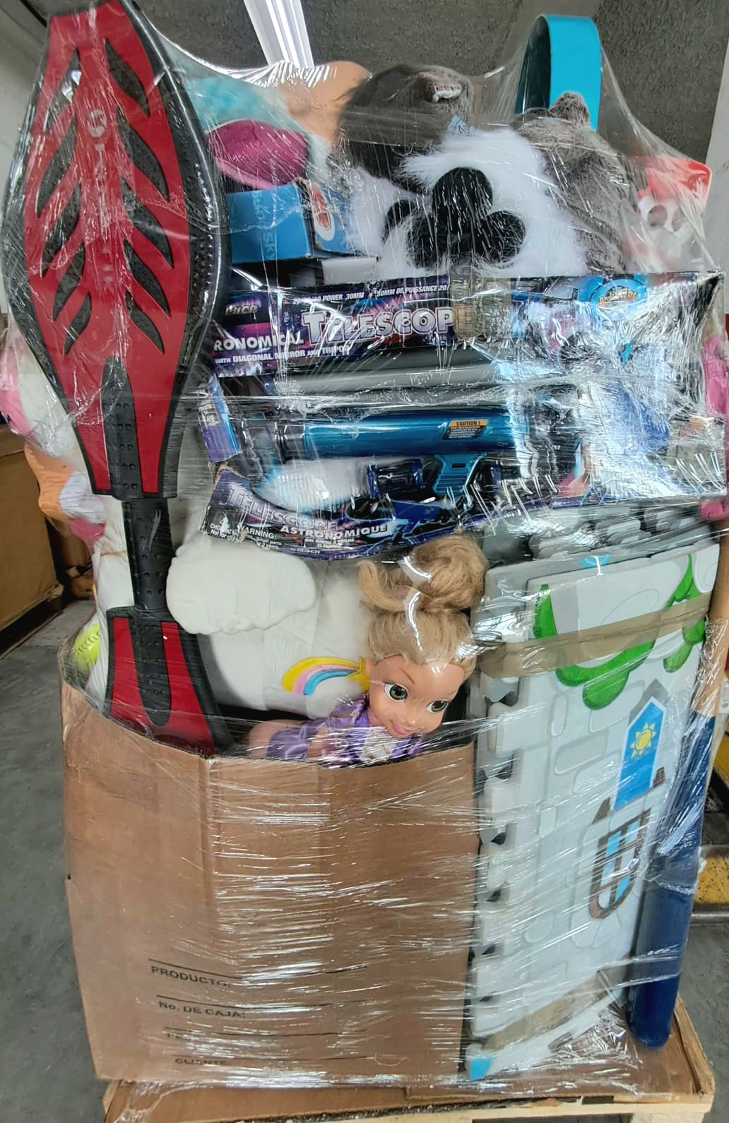 Tarima# 5 juguete crudo limpio americano usado