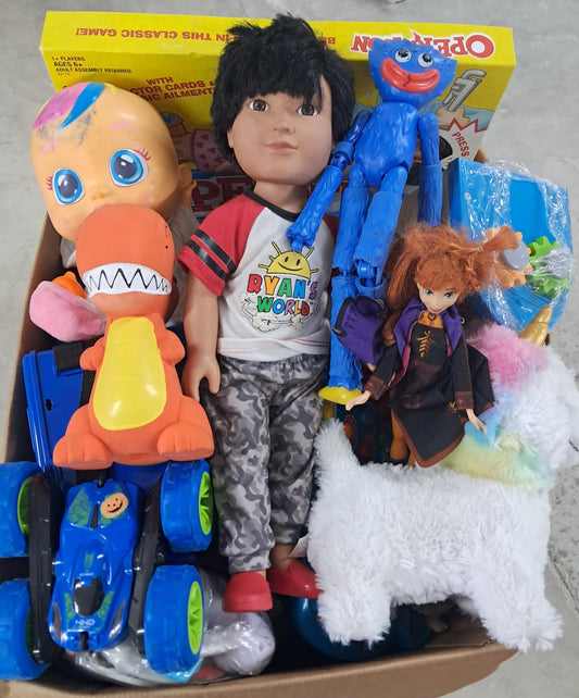 Caja#181 caja de juguete clásificado usado americano