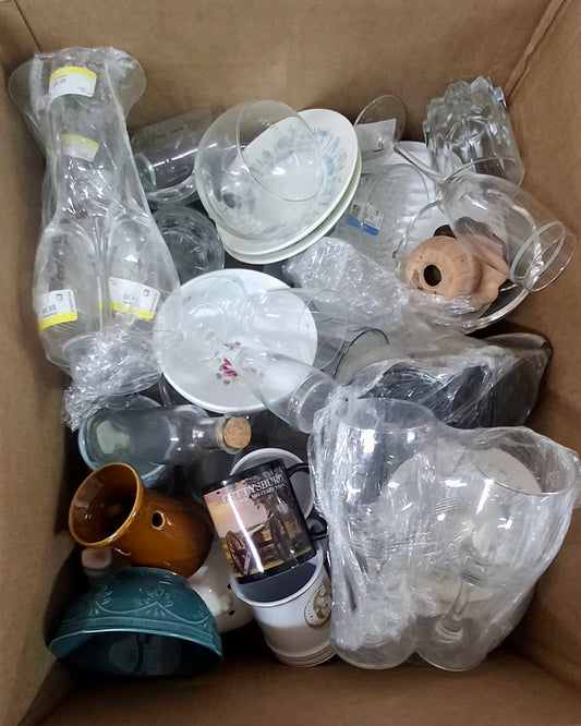 Caja #64 cristal clasificado americano usado