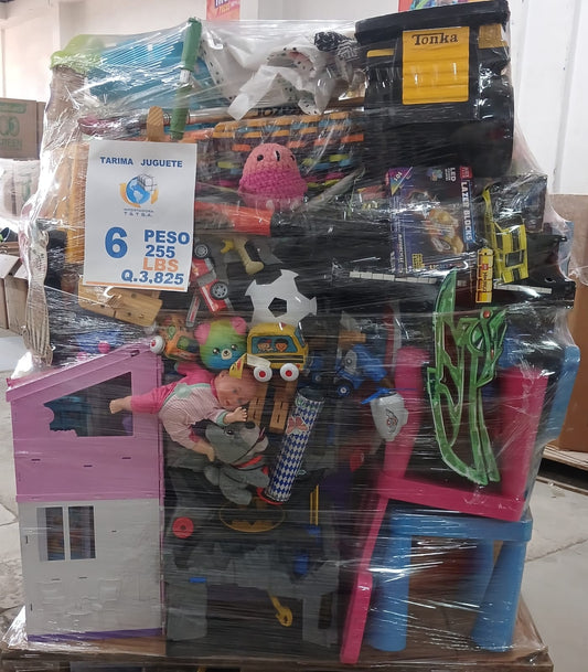 Tarima #6 juguete crudo americano usado