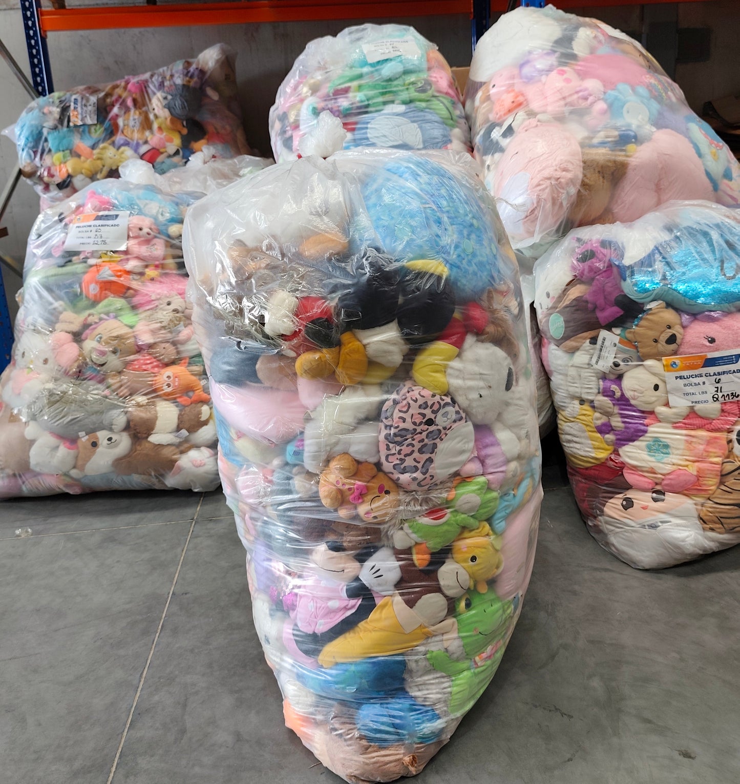 Bolsa# 45 peluches clasificado americano usado