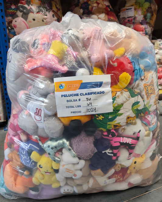 Bolsa #36 de peluche clasificado americano usado