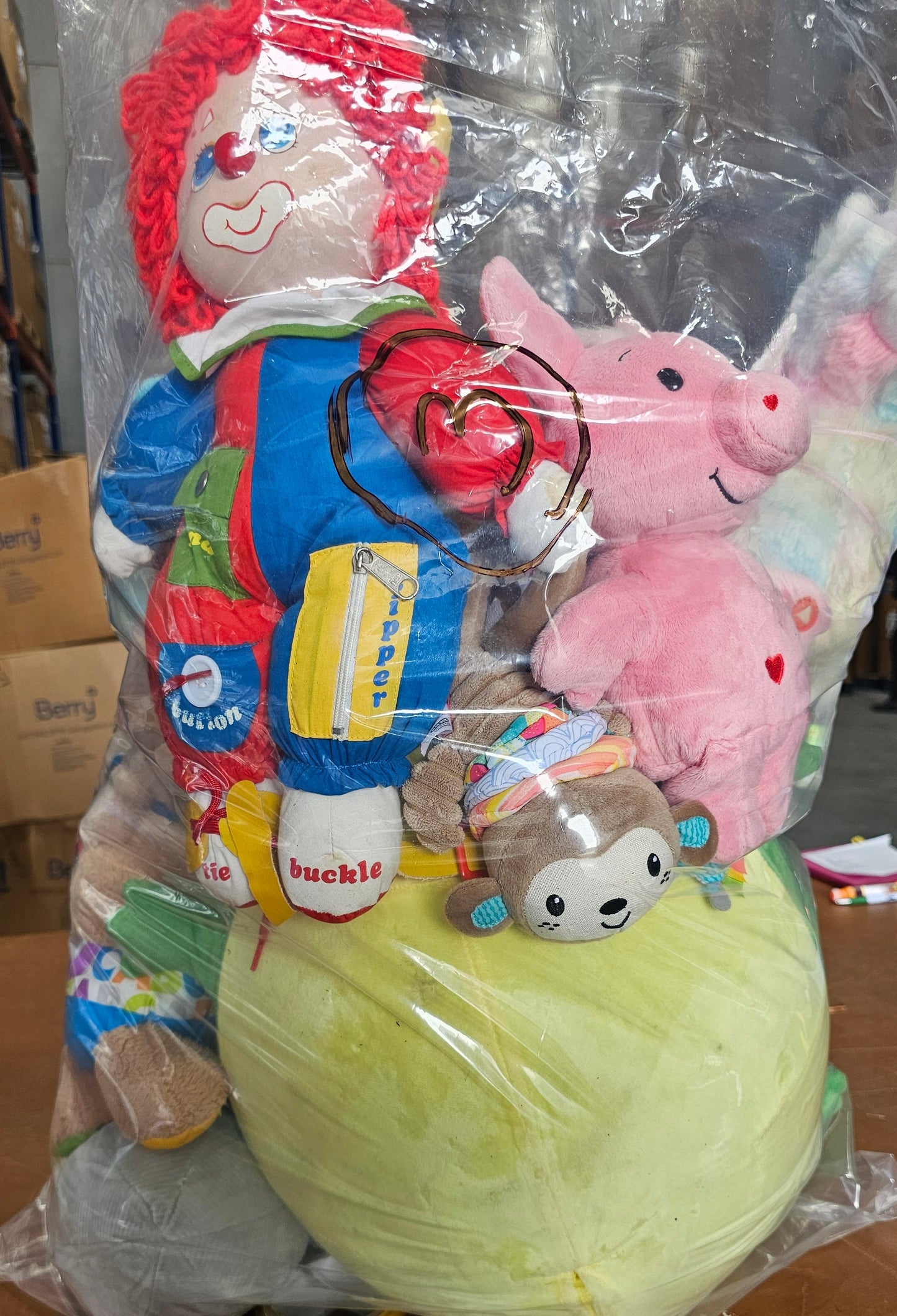 Bolsa #3 peluche clasificado usado americano