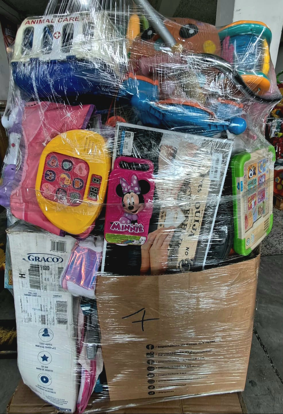 Tarima #7 juguete crudo limpio americano usado